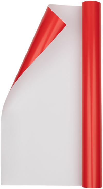 Red Glossy Wrapping Paper - Short Mini Roll (26.3 Sq Ft)