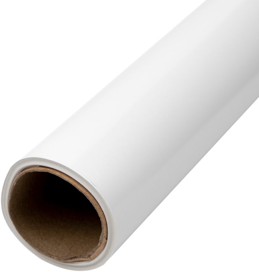 White Glossy Wrapping Paper - Short Mini Roll (26.3 Sq Ft)