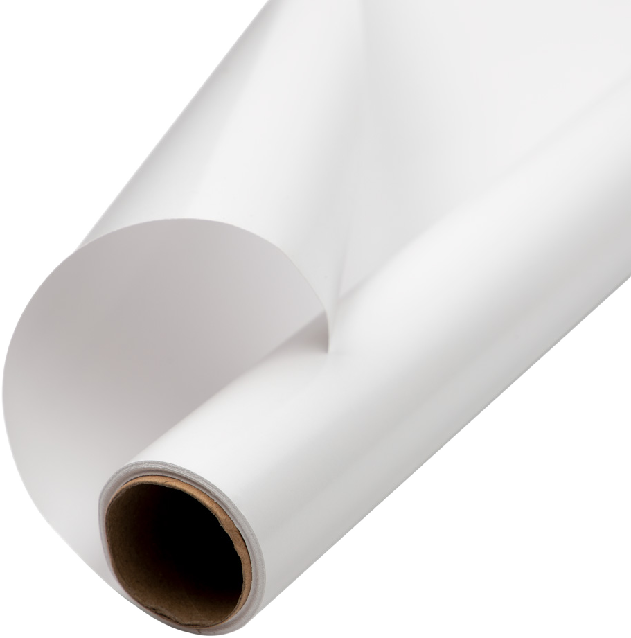 White Glossy Wrapping Paper - Short Mini Roll (26.3 Sq Ft)
