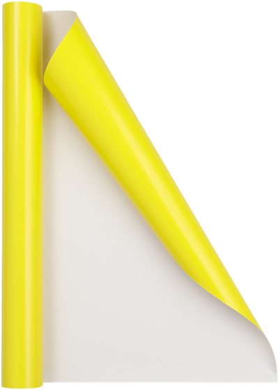 Yellow Glossy Wrapping Paper - Short Mini Roll (26.3 Sq Ft)