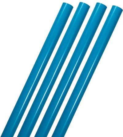 Bright Blue Glossy Wrapping Paper Set (100 Sq Ft) - 4 Rolls