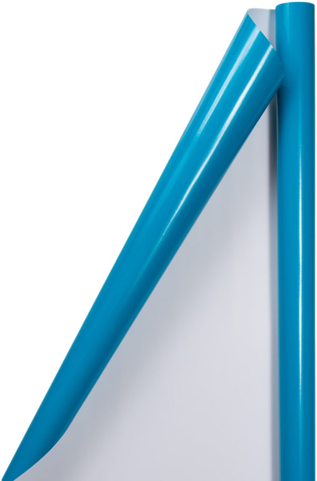 Bright Blue Glossy Wrapping Paper Set (100 Sq Ft) - 4 Rolls