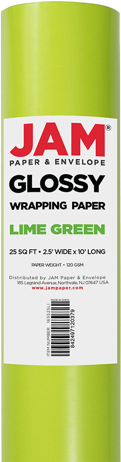 Lime Green Wrapping Paper (25 Sq Ft)