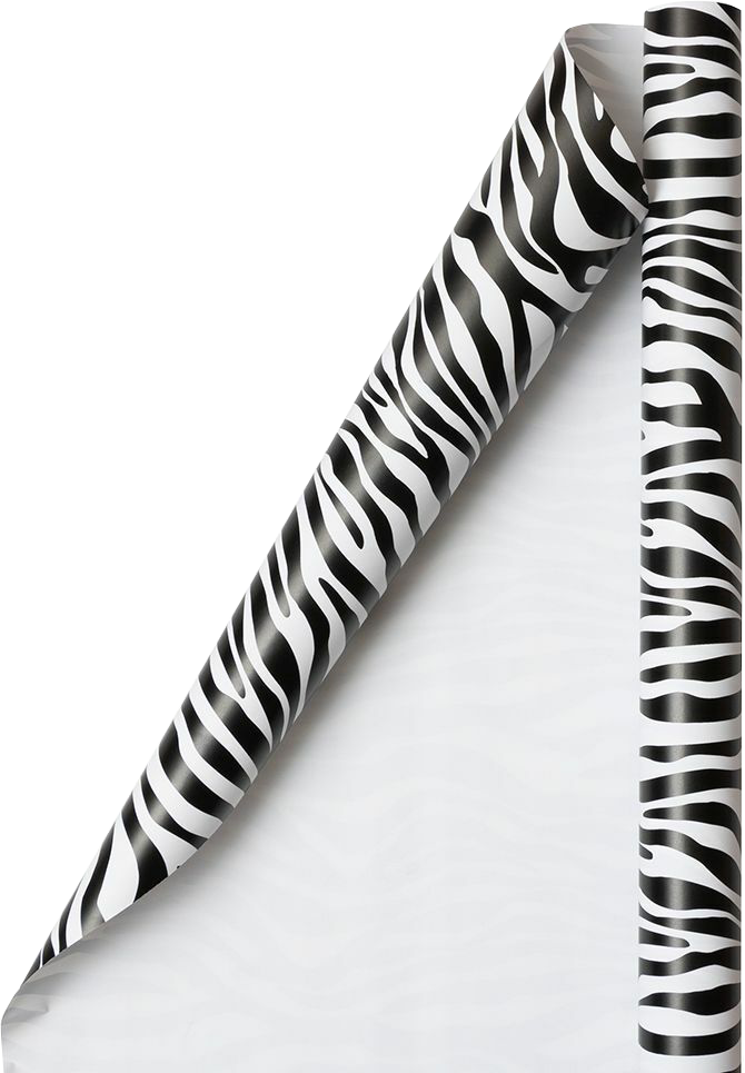 Black Safari Wrapping Paper (25 Sq Ft)