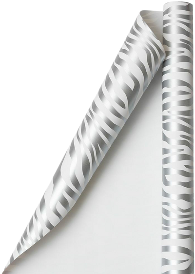 Silver Safari Wrapping Paper (25 Sq Ft)
