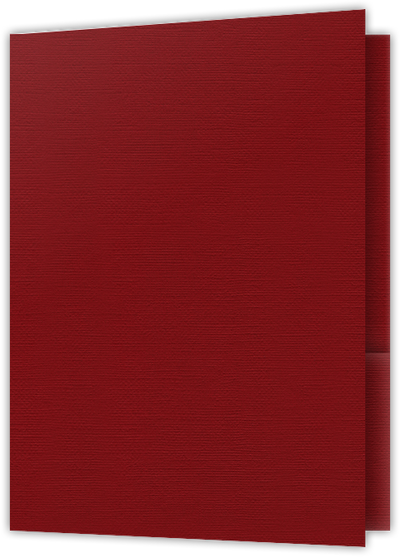 Red Hopsack 9 x 12 Folders