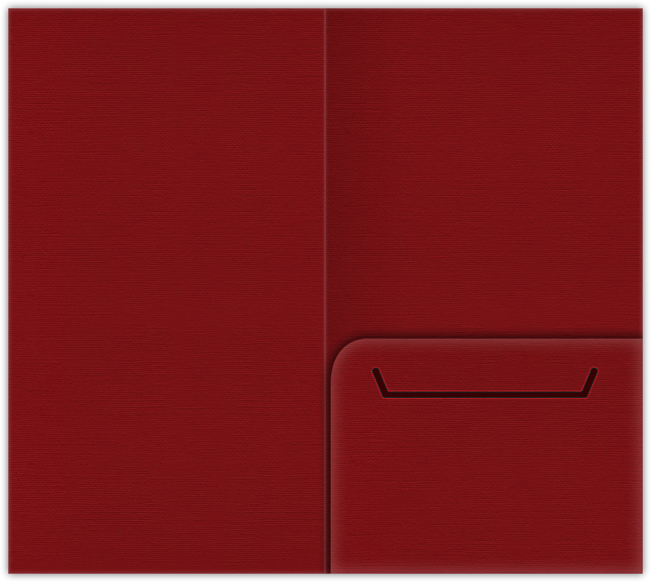 Red Hopsack 90lb 3 3/8 x 6 One Pocket Key Card Holders with 2 1/2 Inch Pocket