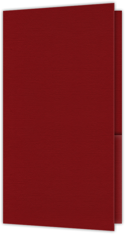 Red Hopsack 90lb 3 3/8 x 6 One Pocket Key Card Holders with 2 1/2 Inch Pocket