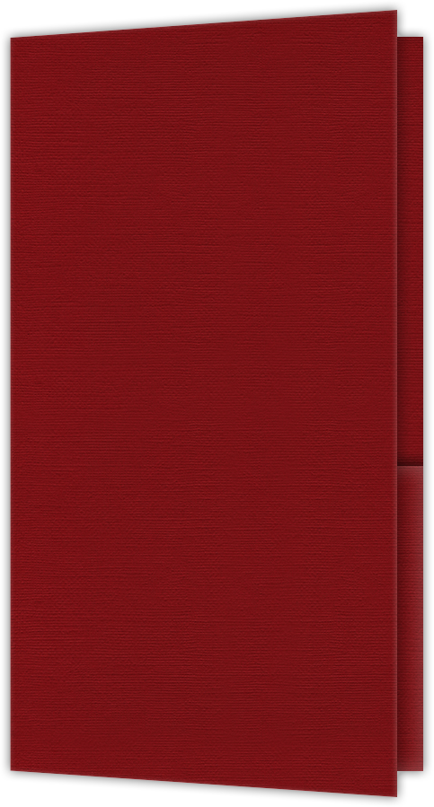Red Hopsack 90lb 3 3/8 x 6 One Pocket Key Card Holders with 2 1/2 Inch Pocket