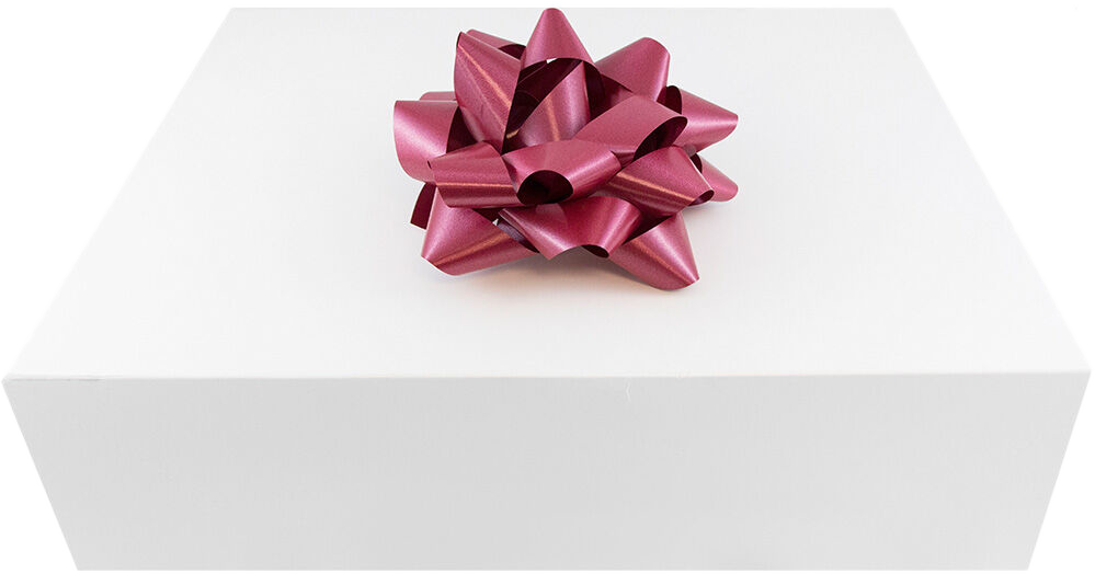Burgundy Red 7 Inch Large Gift Bows