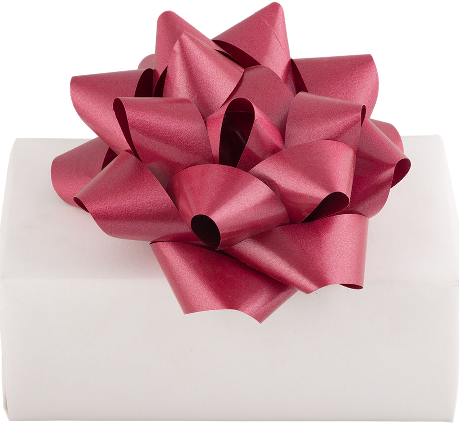 Burgundy Red 7 Inch Large Gift Bows