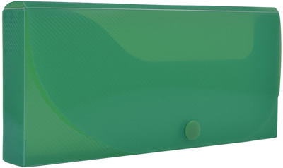 Dark Green Snap Button Pencil Case