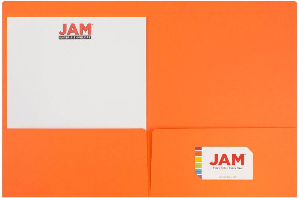 Mandarin Orange 9 x 12 Matte Folders