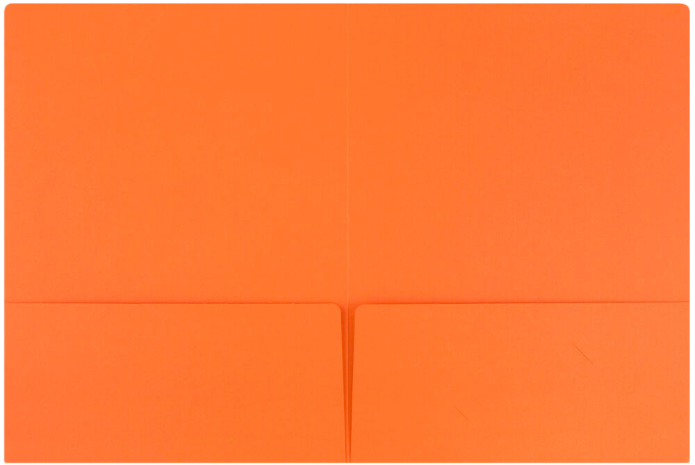 Mandarin Orange 9 x 12 Matte Folders