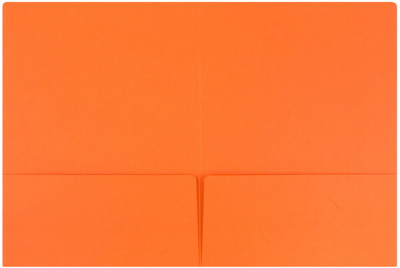 Mandarin Orange 9 x 12 Matte Folders