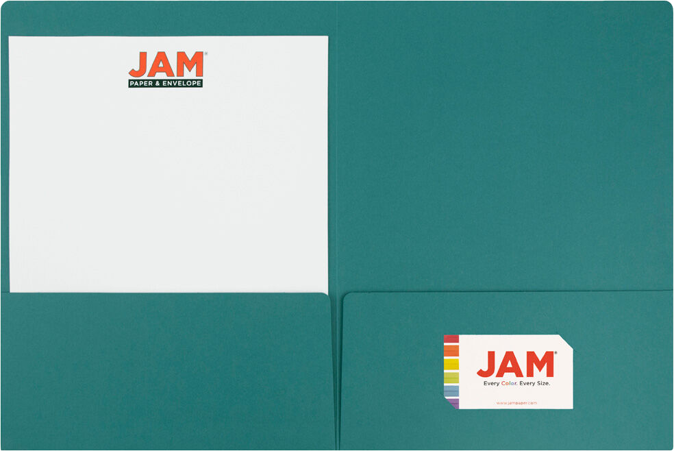 Teal 9 x 12 Matte Folders