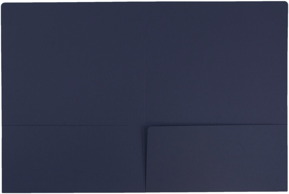 Navy Blue 9 x 12 Matte Folders