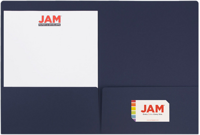 Navy Blue 9 x 12 Matte Folders