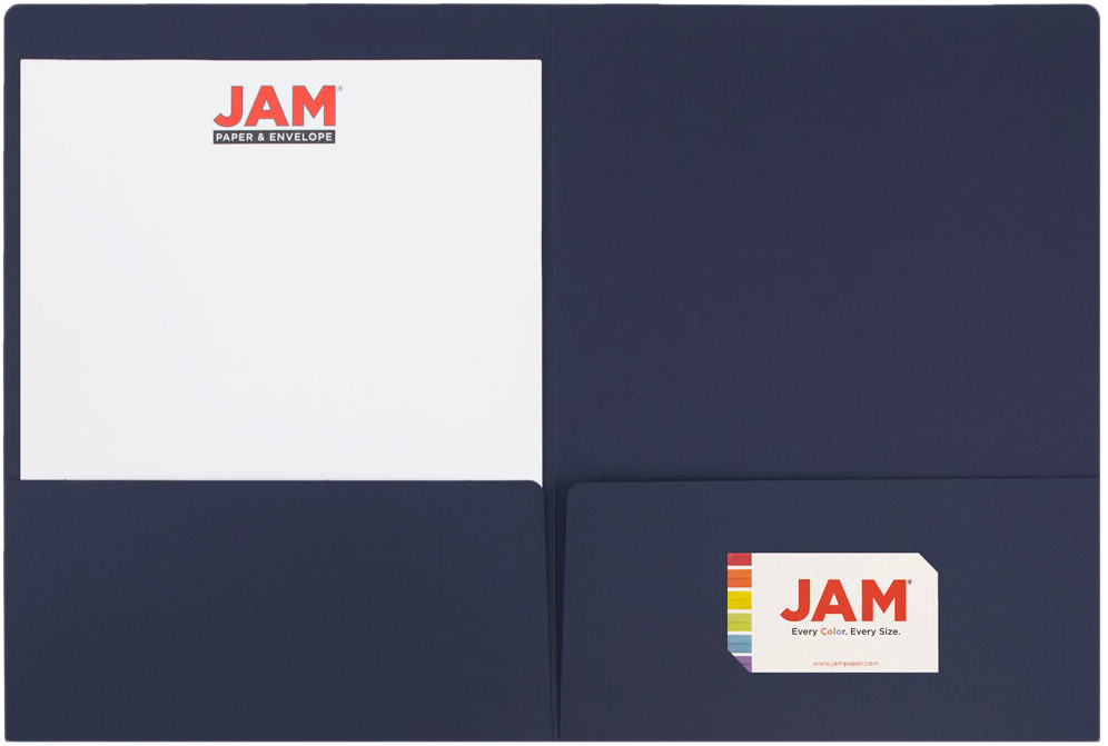 Navy Blue 9 x 12 Matte Folders