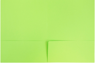 Lime Green 9 x 12 Matte Folders