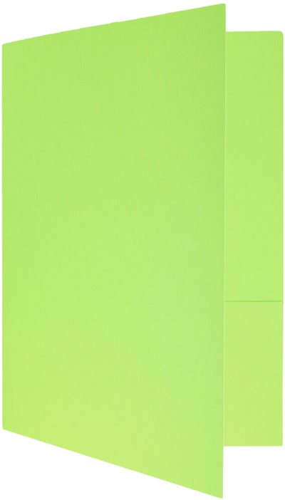 Lime Green 9 x 12 Matte Folders