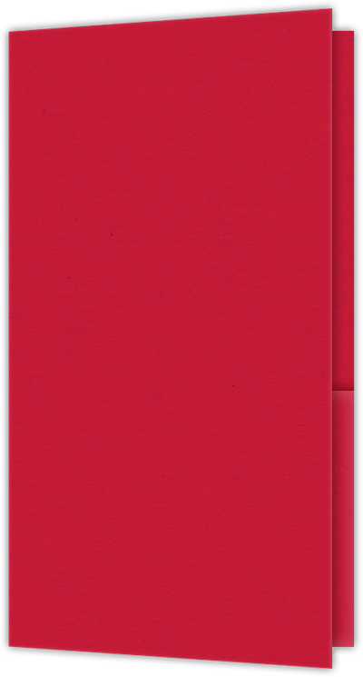 Wild Cherry Vellum 100lb 3 3/8 x 6 One Pocket Key Card Holders with 2 1/2 Inch Pocket