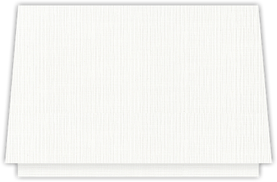 Bright White Linen 100lb 5 1/8 x 3 3/8 One Pocket Landscape Photo Holders with 1 3/8 Inch Pocket