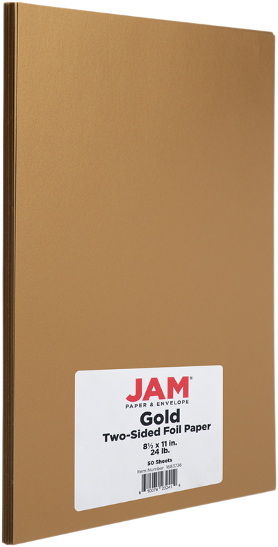 Gold Foil 24lb 8 1/2 x 11 Paper