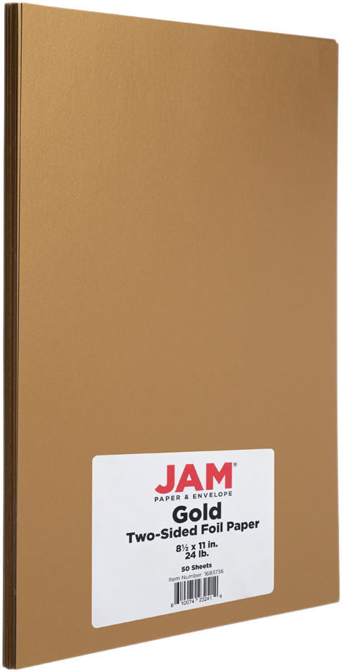 Gold Foil 24lb 8 1/2 x 11 Paper