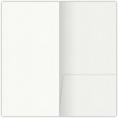 Bright White Linen 80lb 3 1/2 x 7 One Pocket Key Card Holders with 2 1/2 Inch Pocket