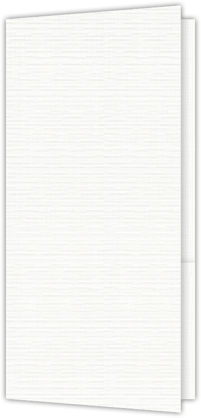 Bright White Linen 80lb 3 1/2 x 7 One Pocket Key Card Holders with 2 1/2 Inch Pocket