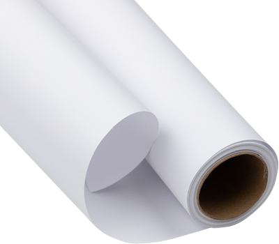 White Matte Wrapping Paper - Short Mini Roll (26.3 Sq Ft)