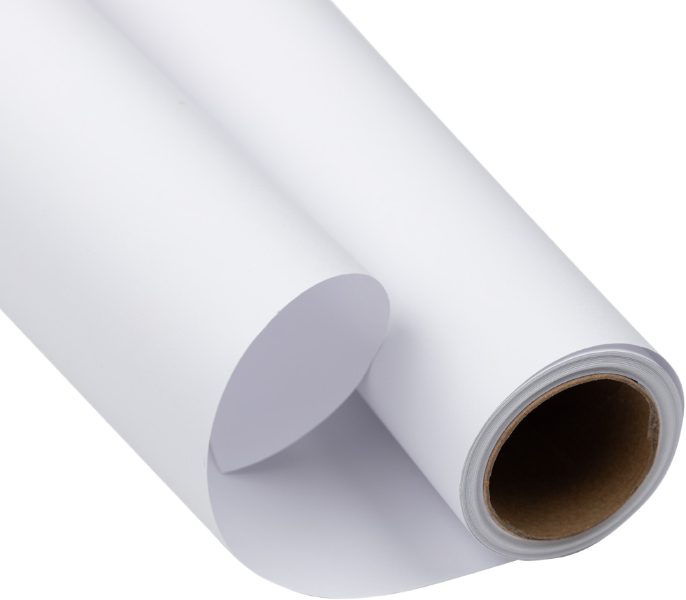 White Matte Wrapping Paper - Short Mini Roll (26.3 Sq Ft)