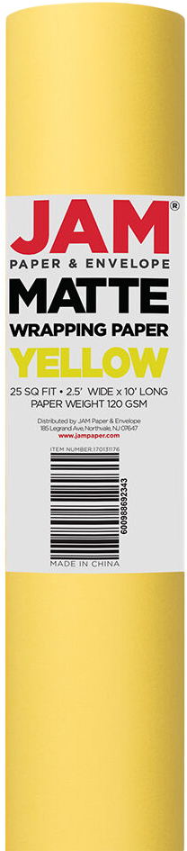 Yellow Wrapping Paper (25 Sq Ft)