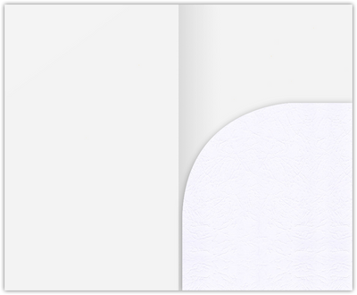 Marble Crush White Smooth 12pt C1S 2 3/4 x 4 1/2 One Curved Pocket Key Card Holders with 3 Inch Pocket