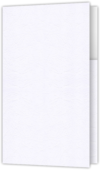 Marble Crush White Smooth 12pt C1S 2 3/4 x 4 1/2 One Curved Pocket Key Card Holders with 3 Inch Pocket