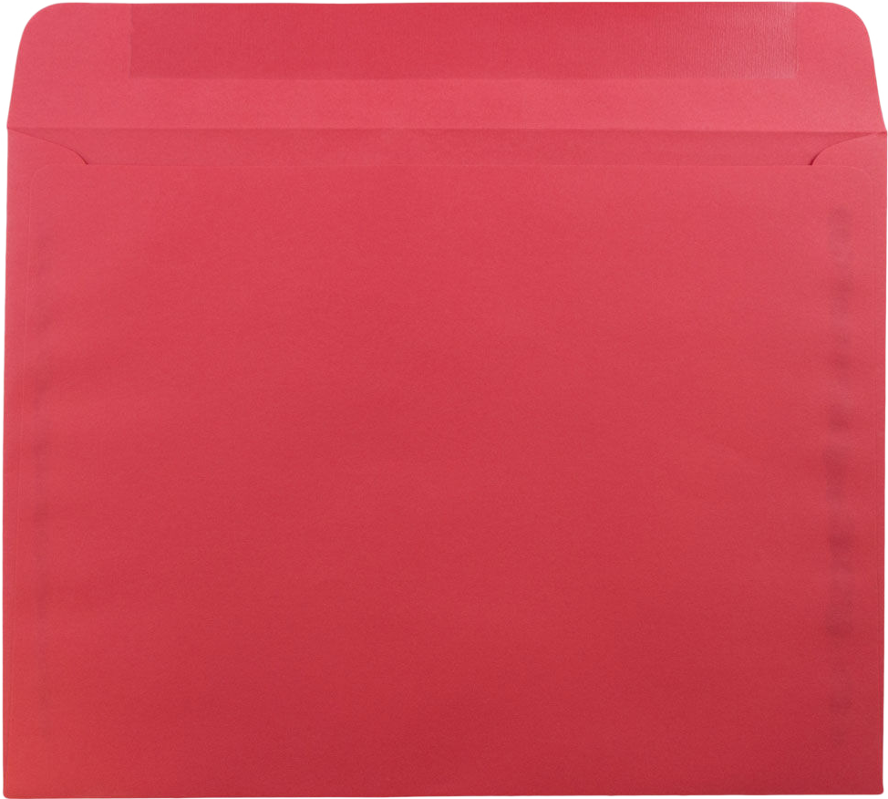 Red 24lb 9 x 12 Booklet Envelopes