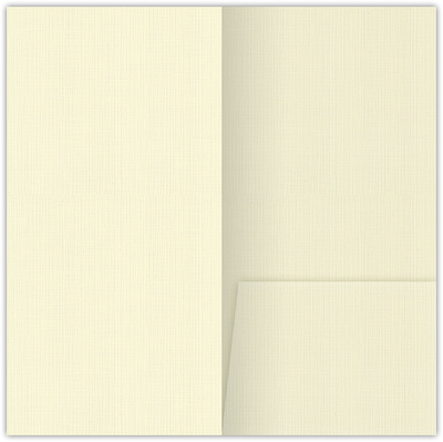Natural White Linen 100lb 3 1/2 x 7 One Pocket Key Card Holders with 2 1/2 Inch Pocket