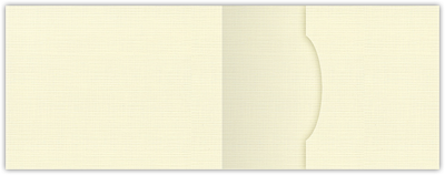 Natural White Linen 100lb 2 3/4 x 3 3/4 One Pocket Key Card Holders with 2 1/4 Inch Pocket