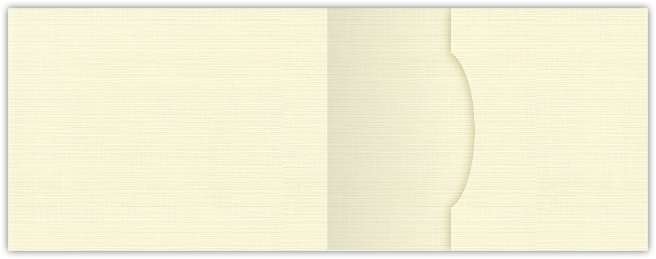 Natural White Linen 100lb 2 3/4 x 3 3/4 One Pocket Key Card Holders with 2 1/4 Inch Pocket