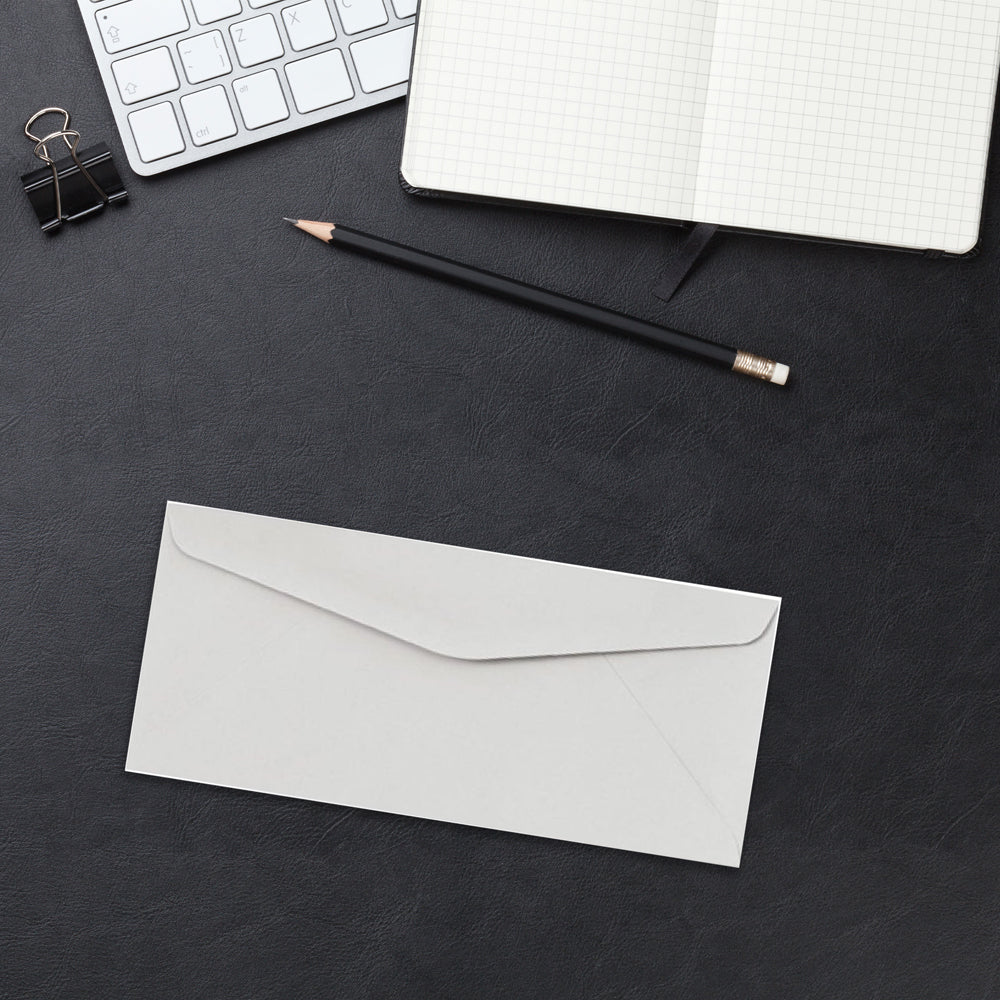 Pastel Gray 24lb #9 Regular Envelopes (3 7/8 x 8 7/8)
