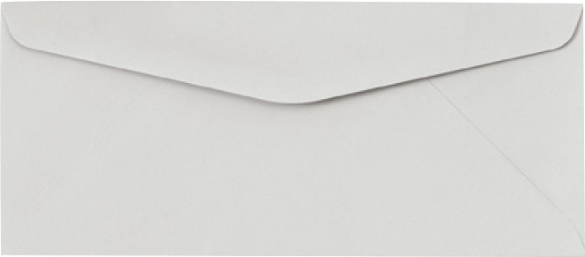 Pastel Gray 24lb #9 Regular Envelopes (3 7/8 x 8 7/8)