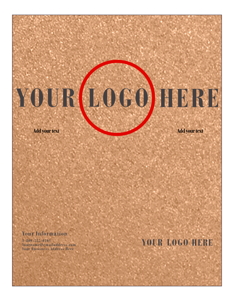 Copper Brown Metallic 105lb 8 1/2 x 11 Cardstock