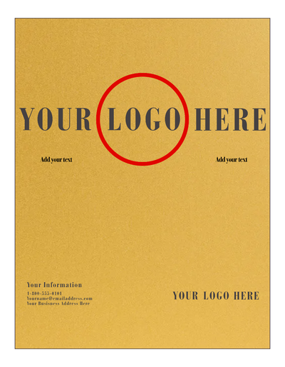 Gold Metallic 105lb 8 1/2 x 11 Cardstock