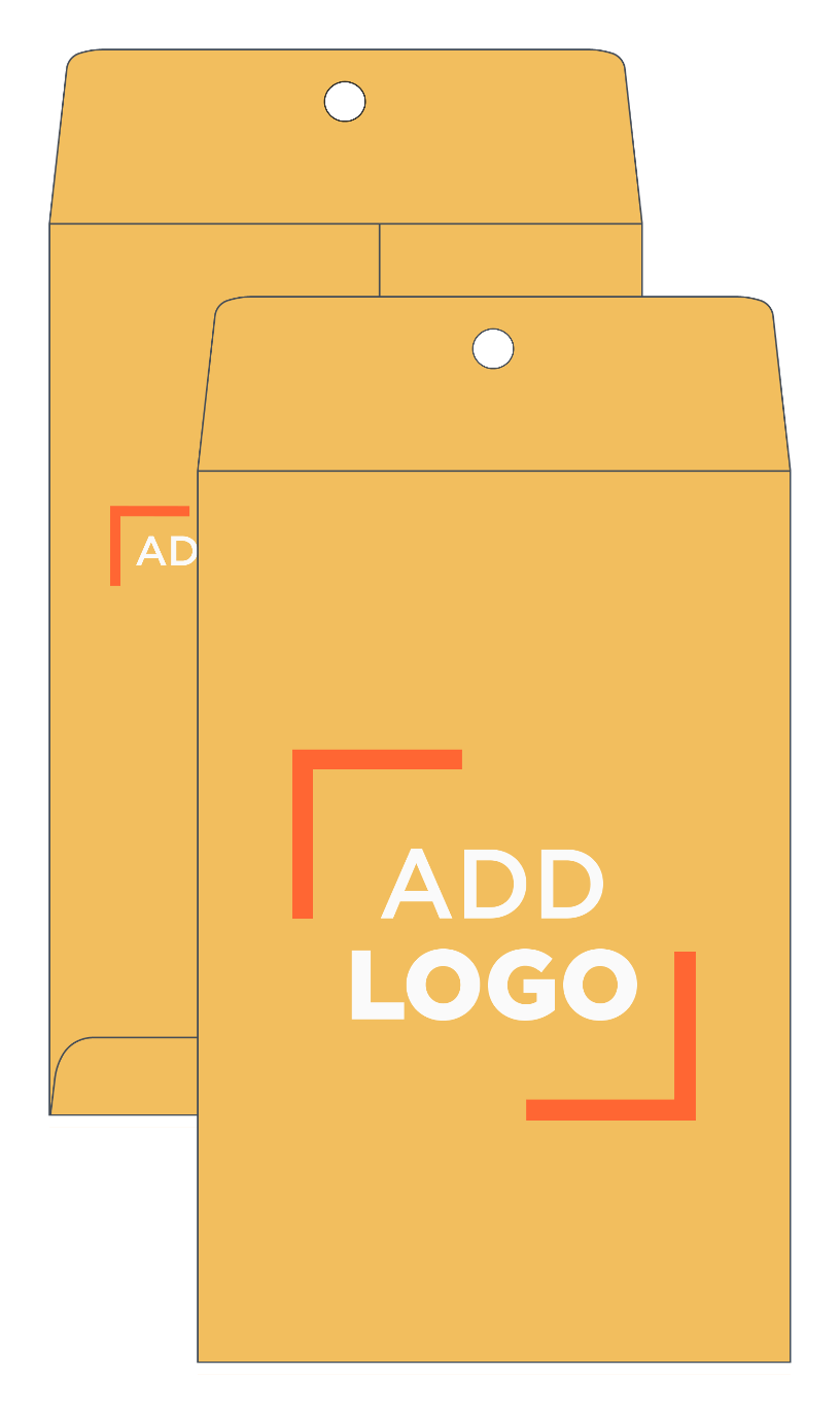 Brown Kraft 28lb 6 x 9 Open End Envelopes with Clasp