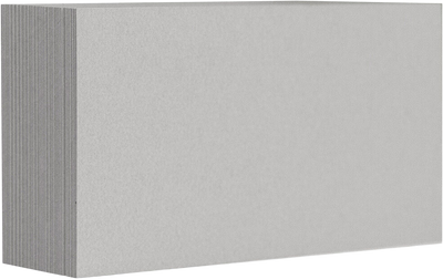 Silver Metallic 100lb 2 x 3 1/2 Blank Note Cards