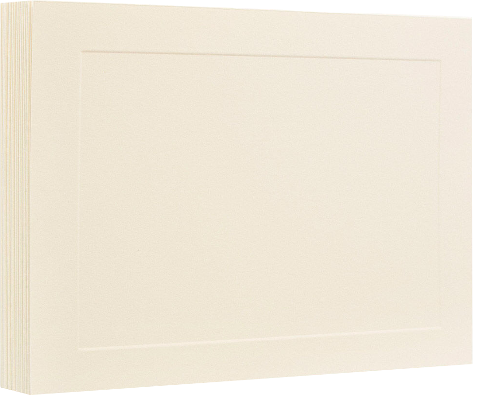 Ivory 80lb A2 Panel Blank Note Cards (4 1/4 x 5 1/2)