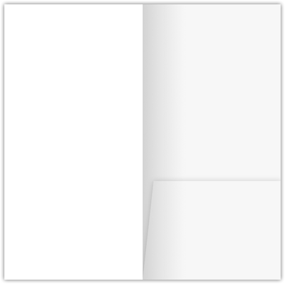 Solar White Smooth 80lb 3 1/2 x 7 One Pocket Key Card Holders with 2 1/2 Inch Pocket