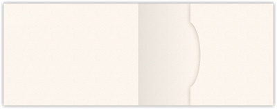 Warm White Felt 80lb 2 3/4 x 3 3/4 One Pocket Key Card Holders with 2 1/4 Inch Pocket
