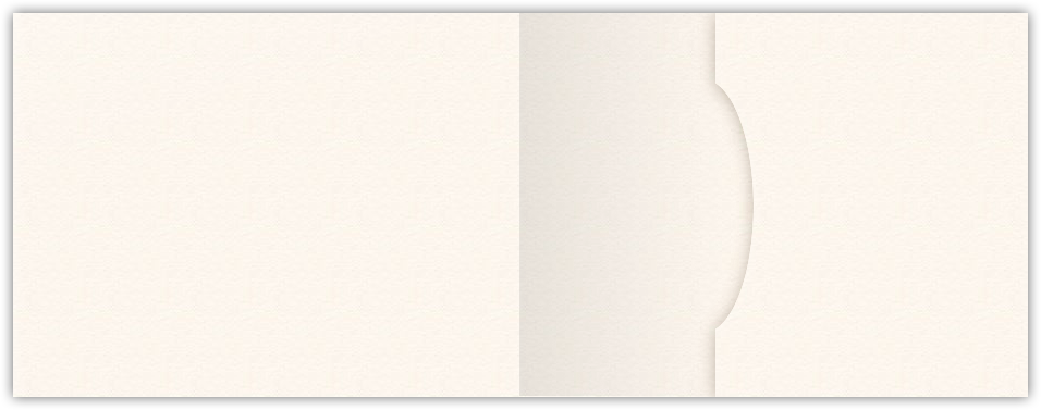 Warm White Felt 80lb 2 3/4 x 3 3/4 One Pocket Key Card Holders with 2 1/4 Inch Pocket